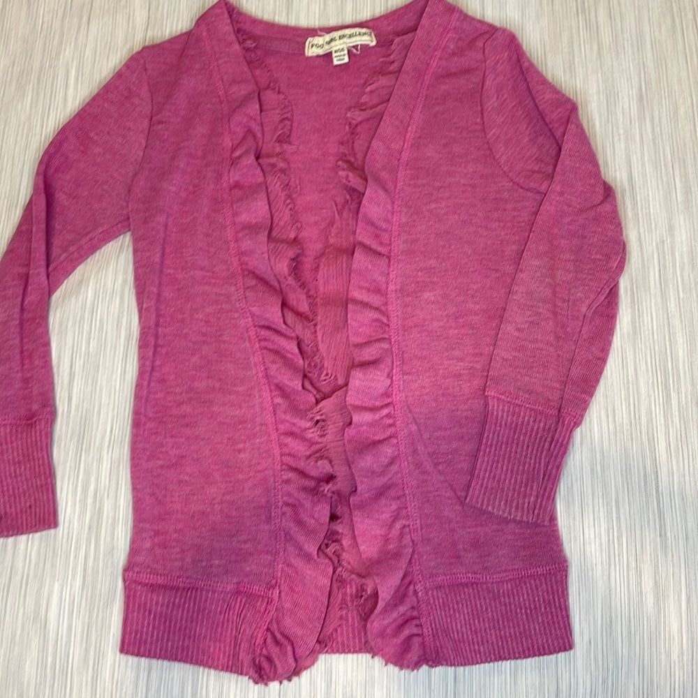 Poof Girl Excellence Frayed Edge Waterfall Sweater-Free When Bundled